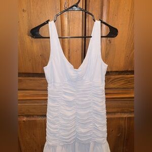 Elegant Dusty Blue Sleeveless Dress